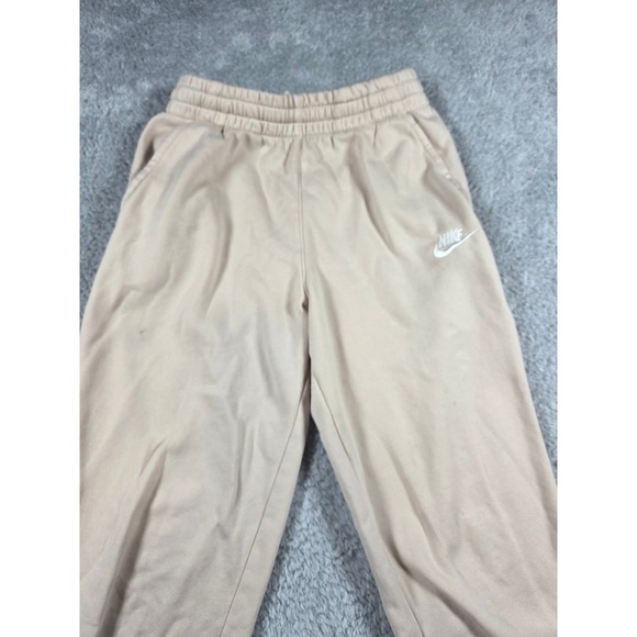 Nike Other - Nike Kids Fleece Jogger Sweatpants Tan Beige Logo Large L G G